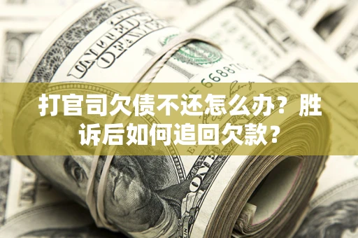 武汉打官司欠债不还怎么办？胜诉后如何追回欠款？