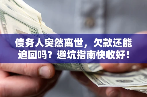武汉债务人突然离世，欠款还能追回吗？避坑指南快收好！