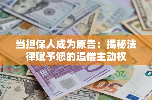 武汉当担保人成为原告：揭秘法律赋予您的追偿主动权