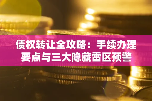 武汉债权转让全攻略：手续办理要点与三大隐藏雷区预警