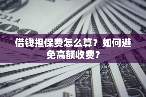 武汉借钱担保费怎么算？如何避免高额收费？